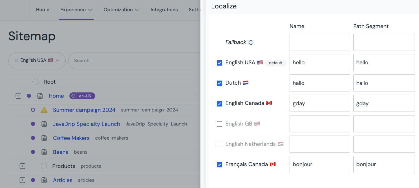 Localizable URLs